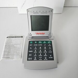 Vintage Infodex‎ The Shutterbug Calendar Calculator World Time Alarm Clock